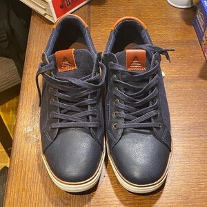 Aldo Dark Blue and Tan Men's Sneakers